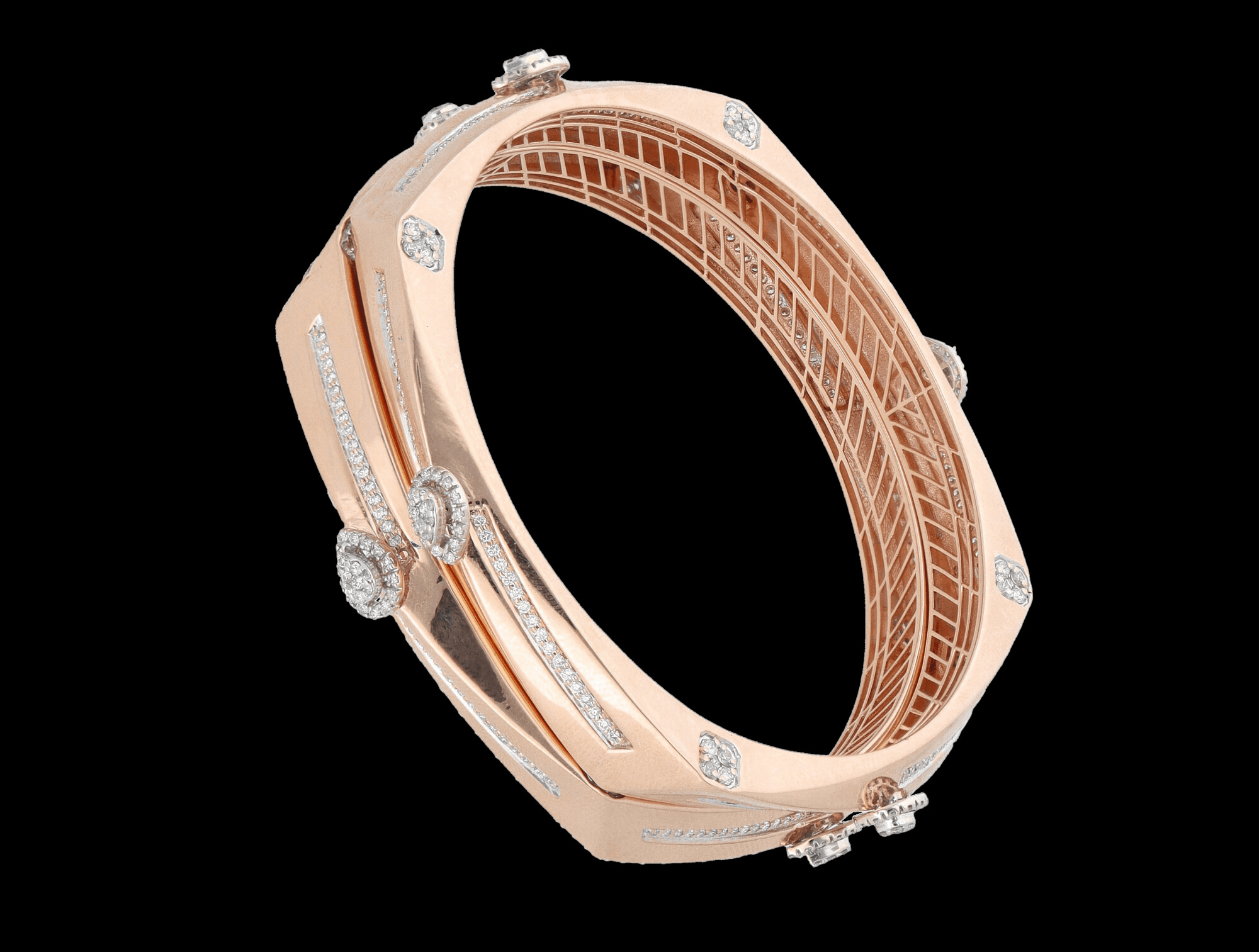 Gold D Bangle