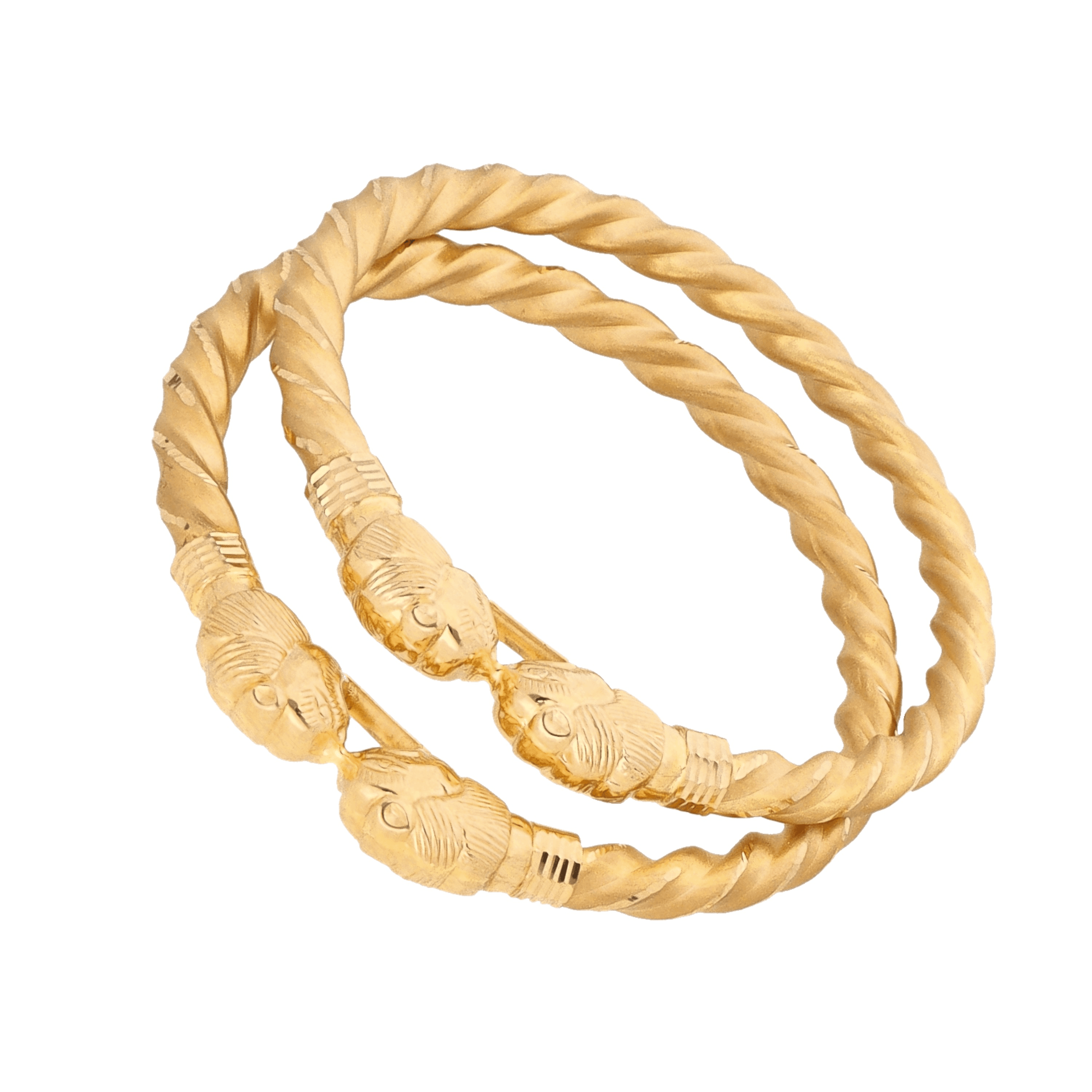 Pipe Gold Bangle