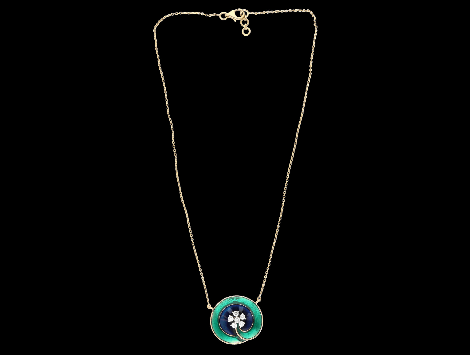 Gold D Pendant