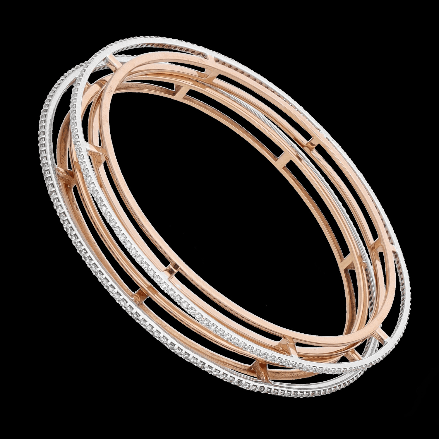Gold D Bangle