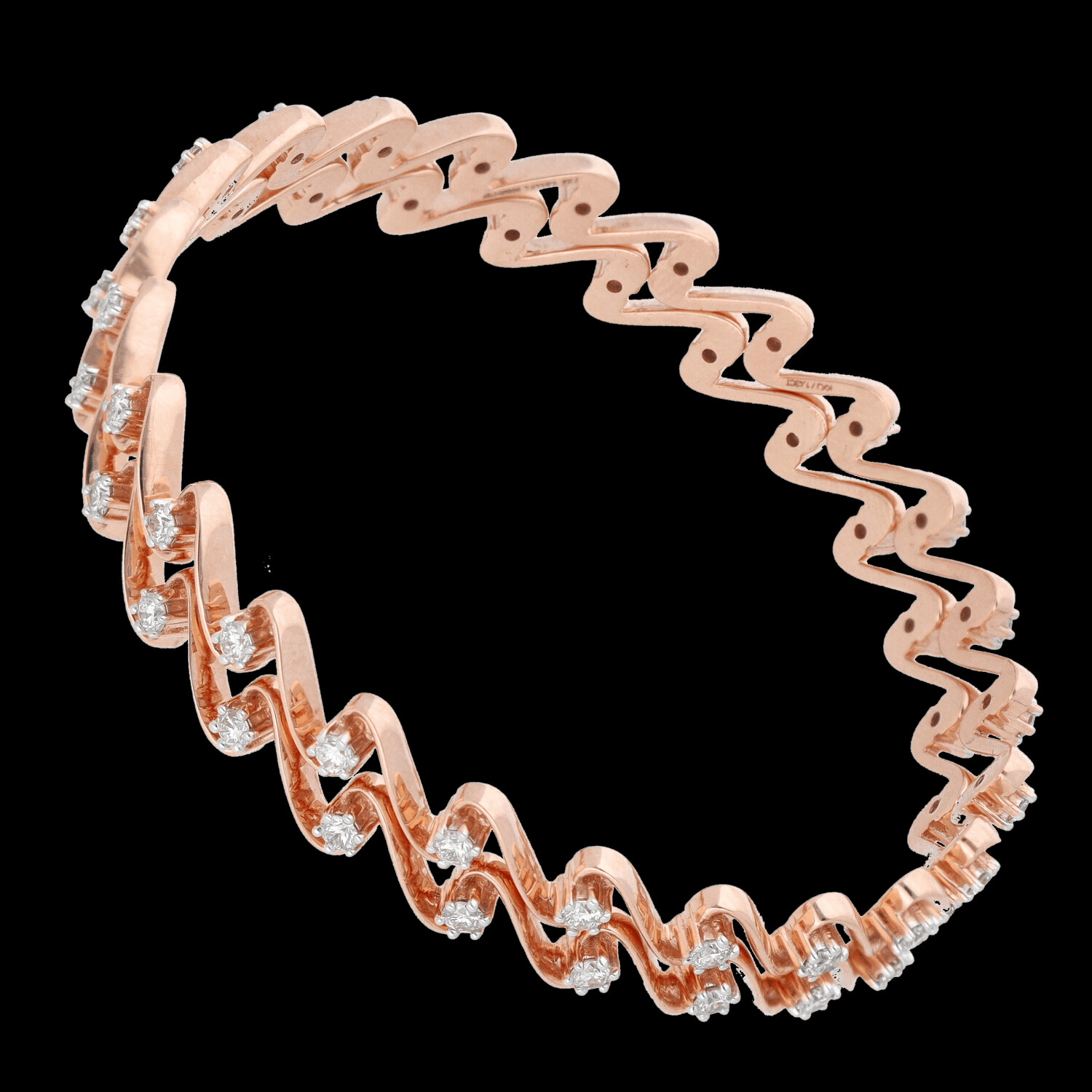 Gold D Bangle