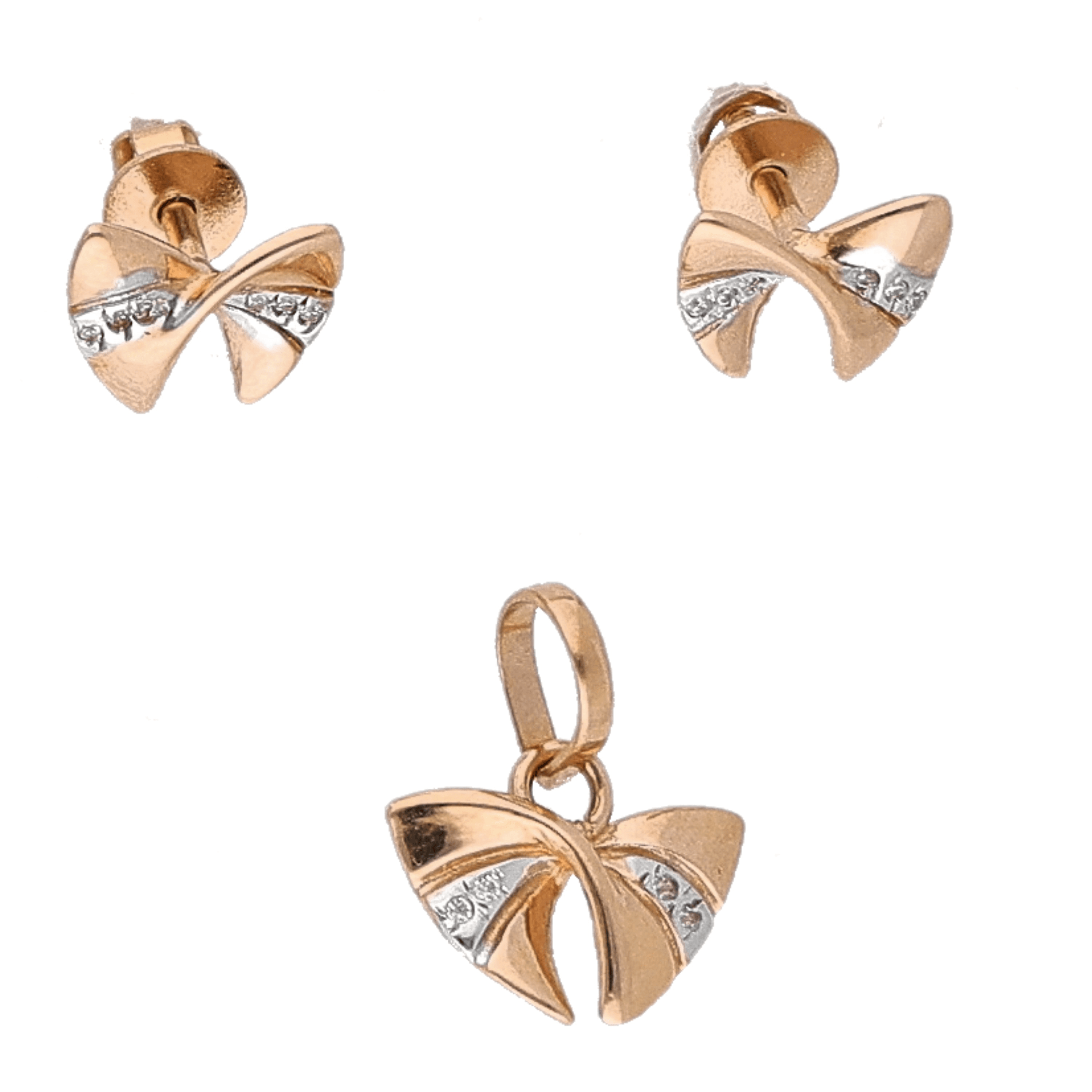 Rose Gold Pendant Set