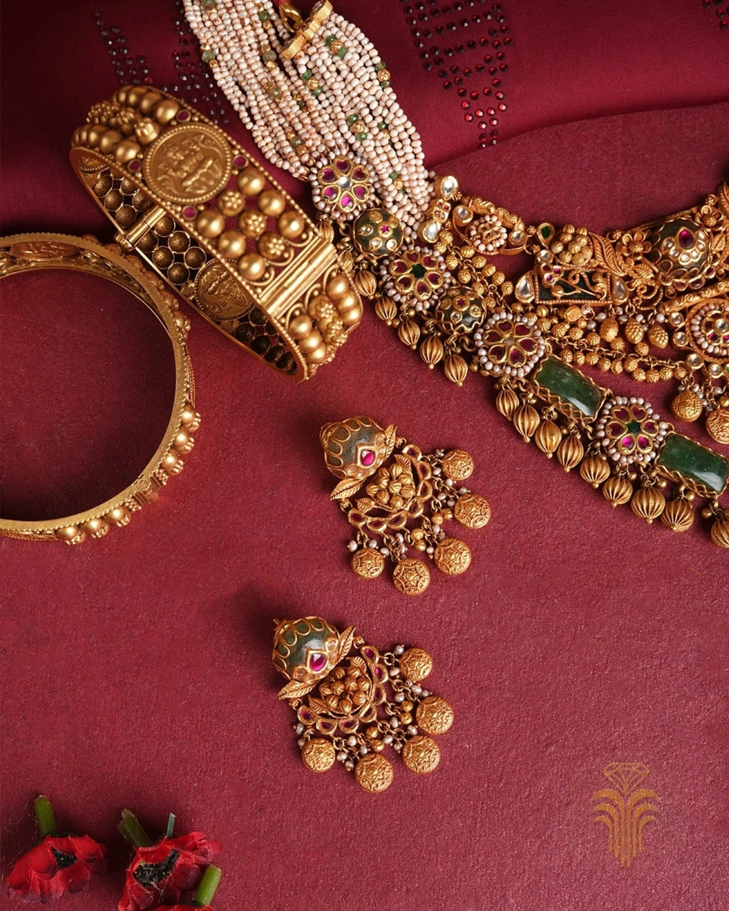 Temple jewellery collection at Karan Kothari Jewellers